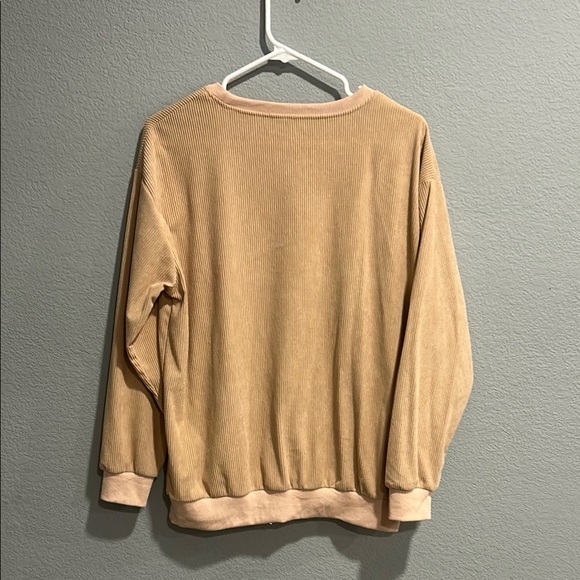 Tan Leopard Print Sweatshirt - Picture 3 of 3